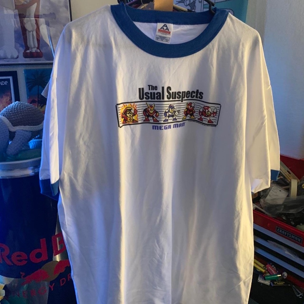 Mega Man 2004 ringer tee